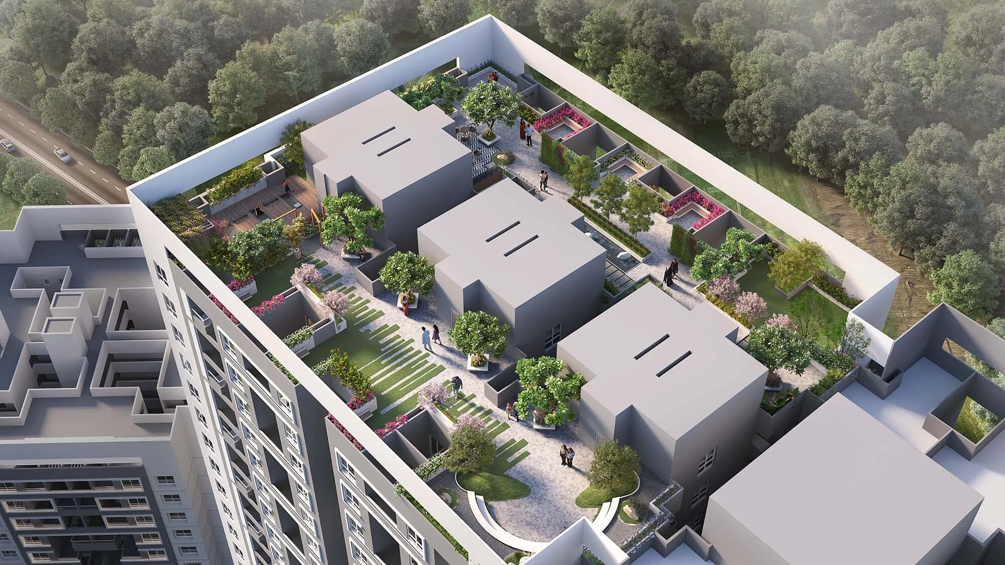 Sky Garden Aerial View